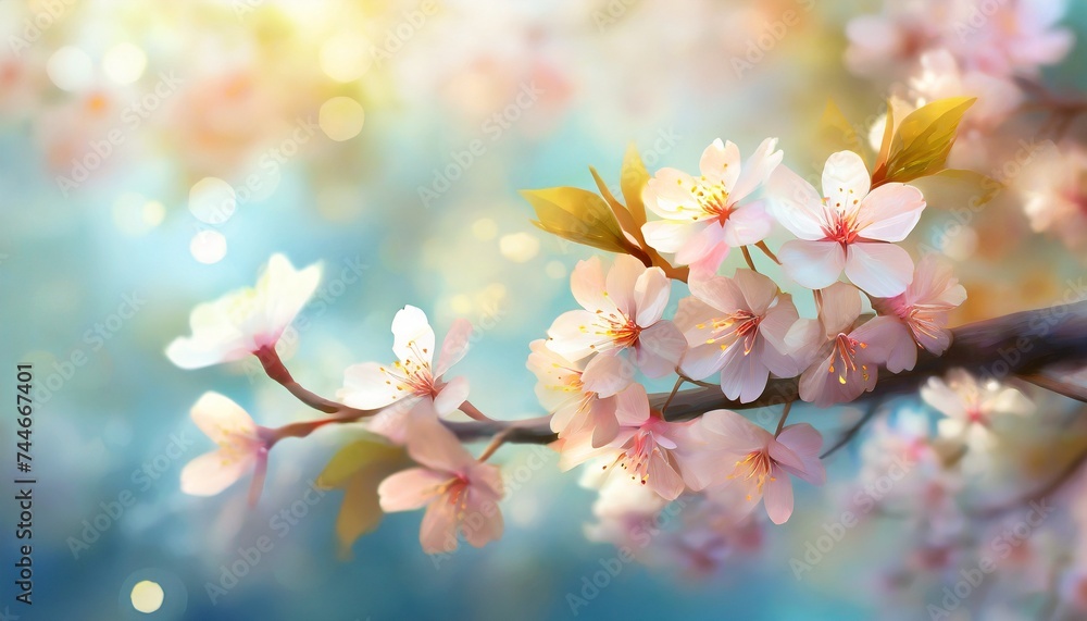 満開の桜 華麗に舞い散る桜の花びら 満開の桜 華麗に舞い散る桜の花びら