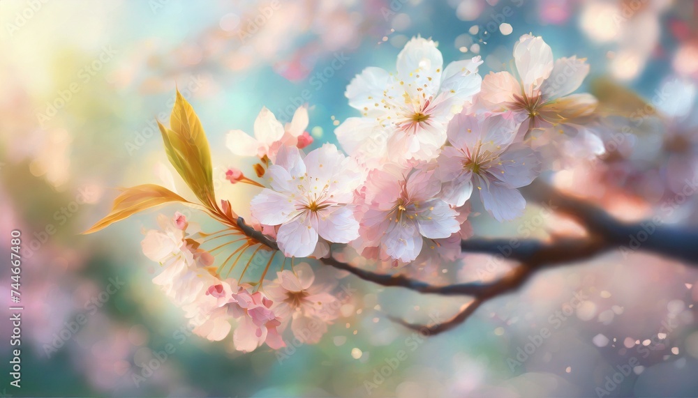 満開の桜 華麗に舞い散る桜の花びら 満開の桜 華麗に舞い散る桜の花びら