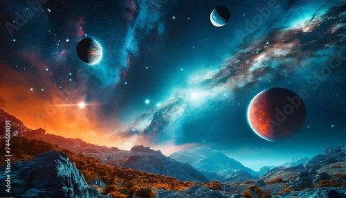universe with planets