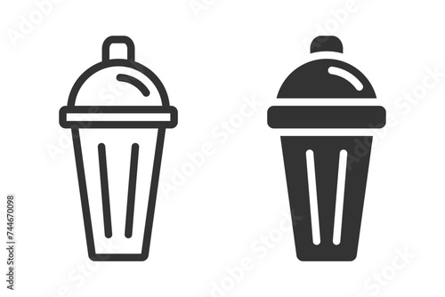 Cocktail Shaker Icon. Vector Illustration