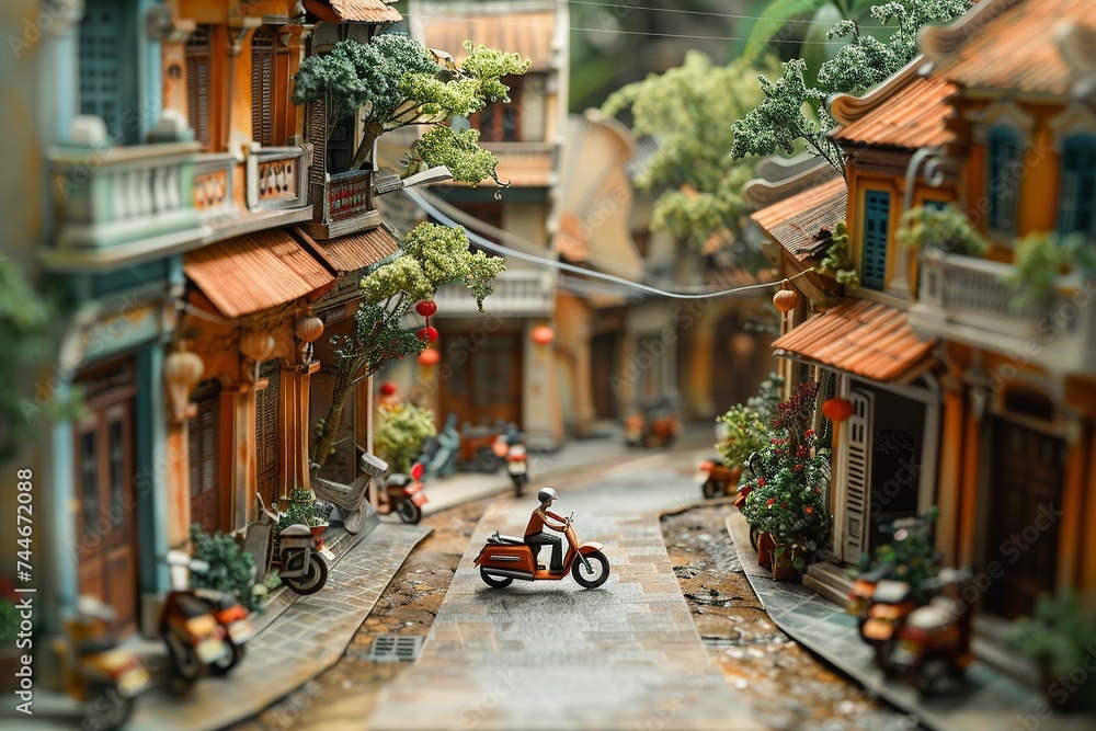 Origami Hanoi Old Quarter Scene

