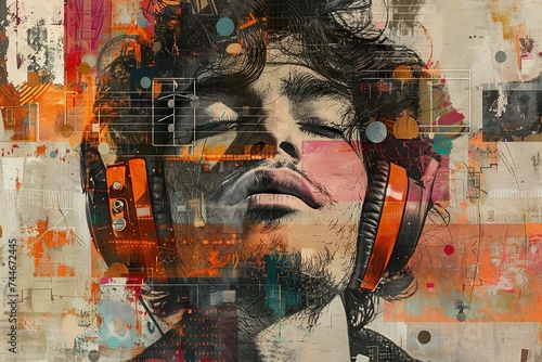 Modern Music Bliss Art Collage   © Kristian