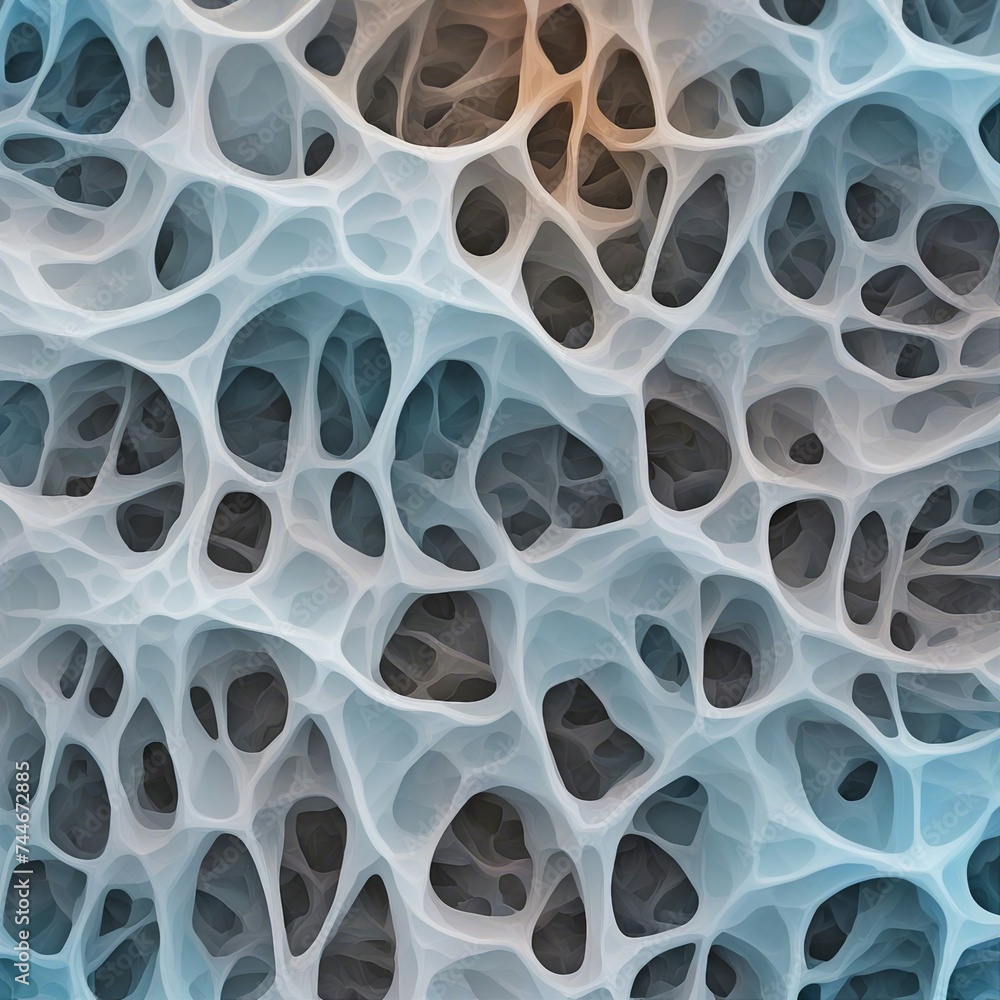 background An ice abstract art with a dynamic and organic design.  