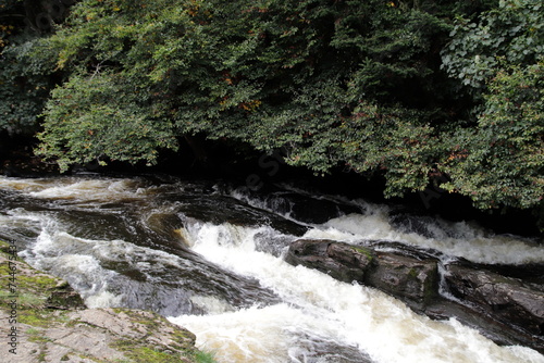 Killin Falls of Dochart, scotland. photo