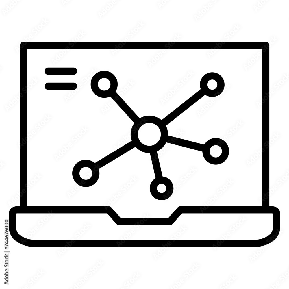 Network Graph Icon Element For Design Network Graph Icon Element For Design
