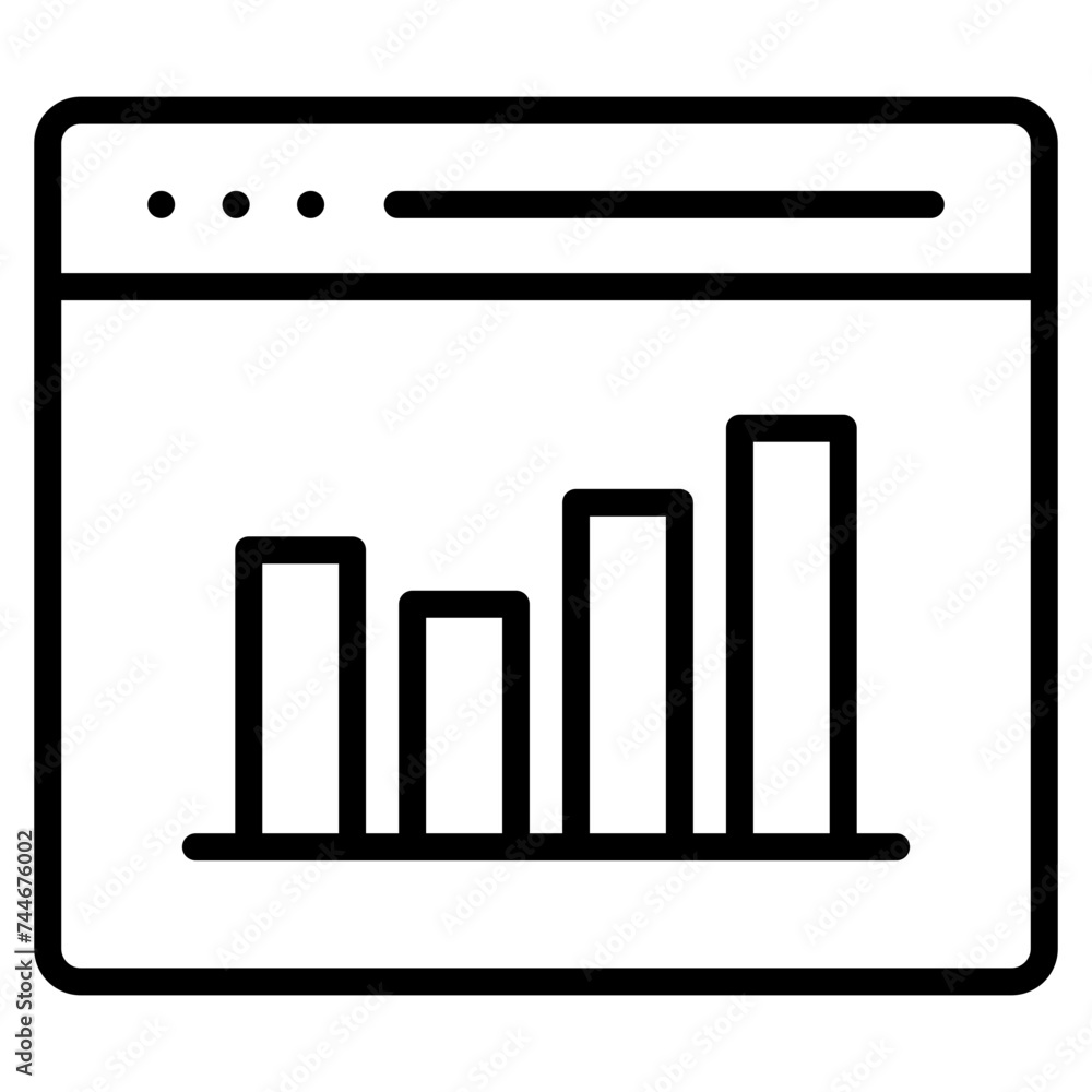 Bar Graph Icon Element For Design Bar Graph Icon Element For Design