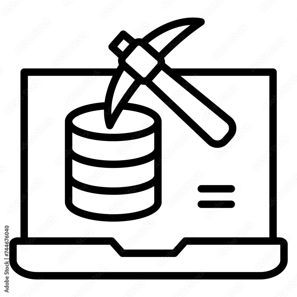 Data Mining Icon Element For Design Data Mining Icon Element For Design