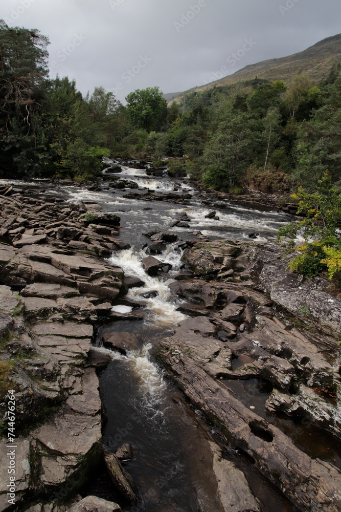 Fototapeta premium Killin Falls of Dochart, scotland.