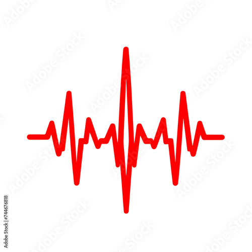 Heart beat icons vector