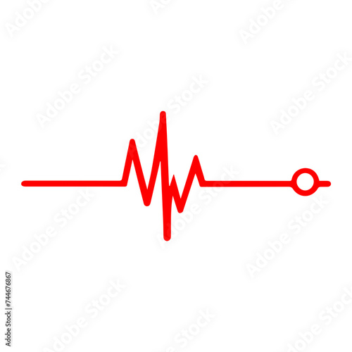 Heart beat icons vector