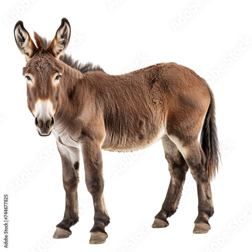 donkey Isolated on a white background. With clipping path.