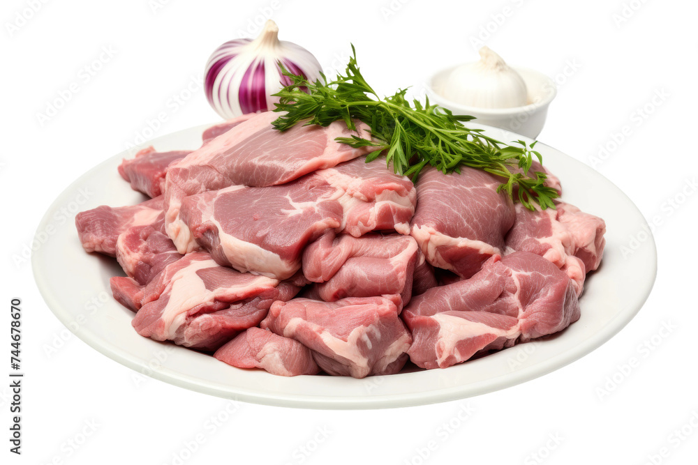Offal Dish Delight Isolated on Transparent Background, PNG format
