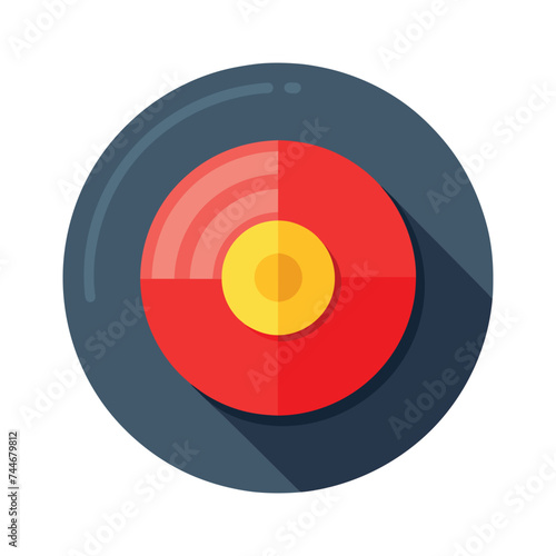 Record disk vector illustration on white background