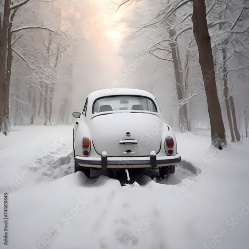 snow covered car © The Best One
