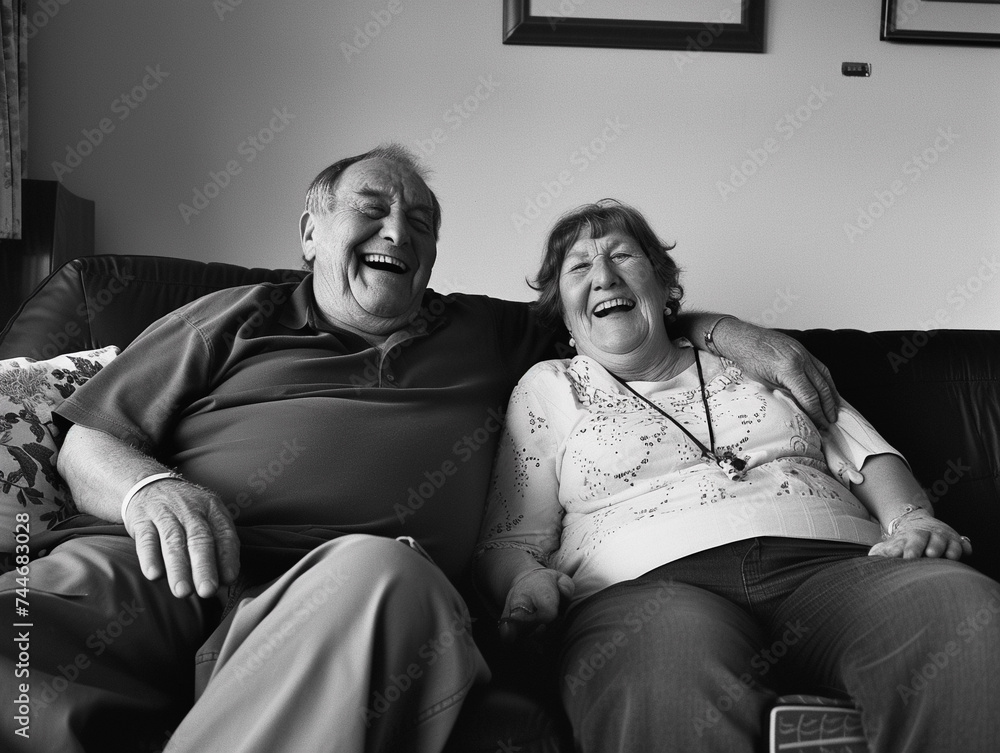 Joyful Senior Couple Laughing Together Joyful Senior Couple Laughing Together