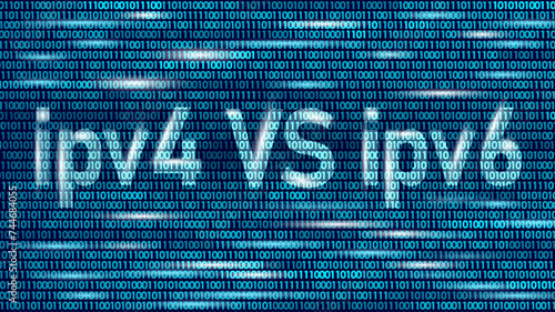 Ipv4 VS ipv6 protocol address web technology. New digital network system. ipv4 address exhaustion problem solving. Communication protocol identification computers