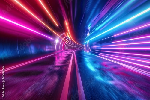 Colorful acceleration speed motion background 