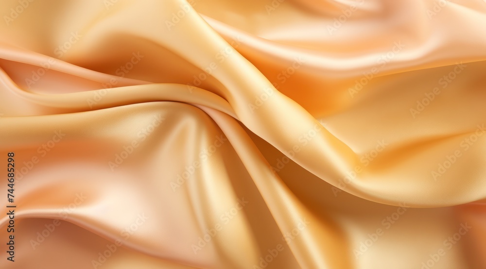 Fototapeta premium Luxurious Golden Silk Satin Gradient Background