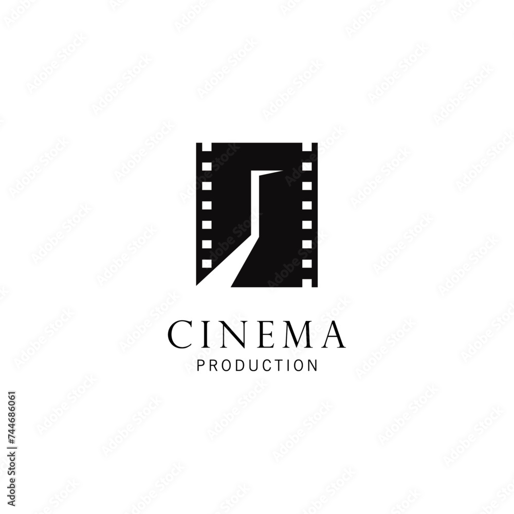 Darkroom Production Vector Logo Template. It's a Media company logo or film production studio. Darkroom Production Vector Logo Template. It's a Media company logo or film production studio.