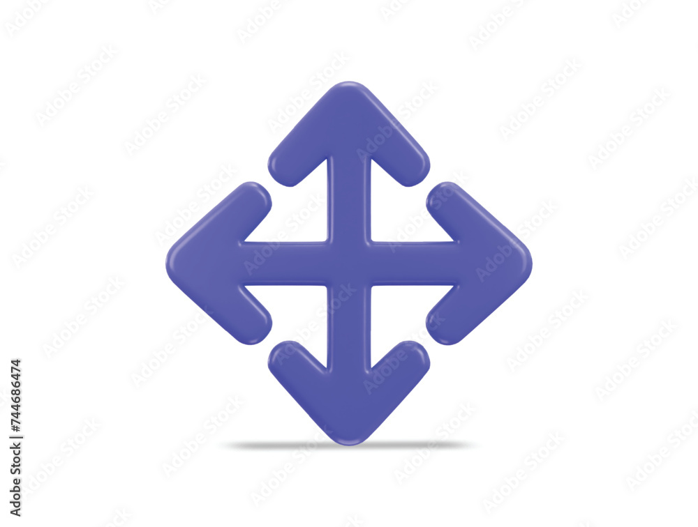 3d move icon vector illustration 3d move icon vector illustration