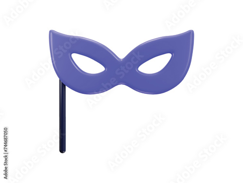 party mask icon 3d rendering vector illustration