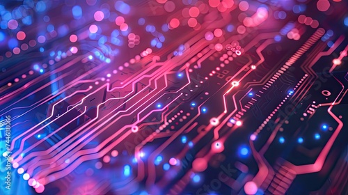 Futuristic digital electric tech circuit board pattern background. background high tech. Concept technology, innovation, big data, Ai, network, business, modern, online 