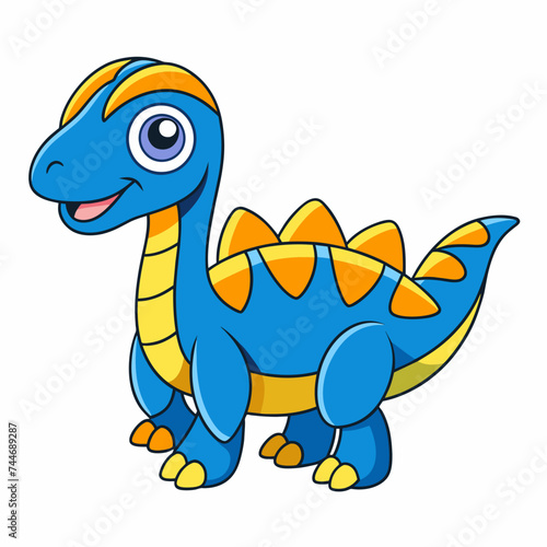 Dinosaur cartoon vector illustration