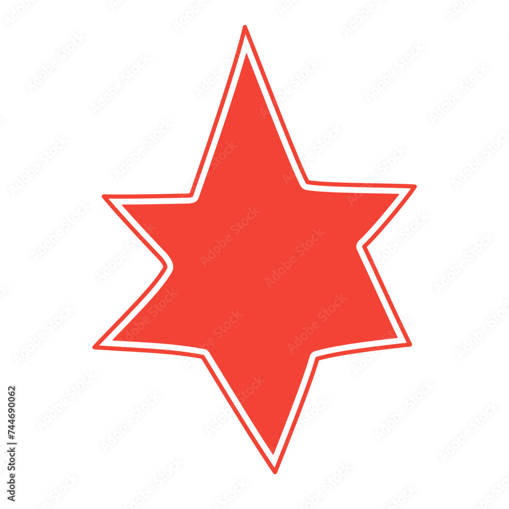 Obraz premium retro star vector element