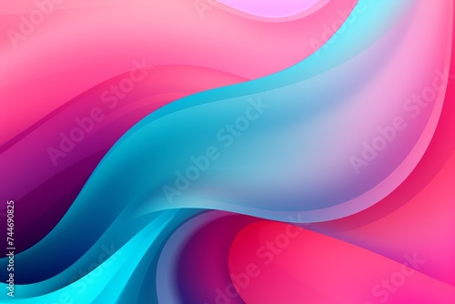 Teal to Pink abstract fluid gradient design, curved wave in motion background for banner, wallpaper, poster, template, flier and cover