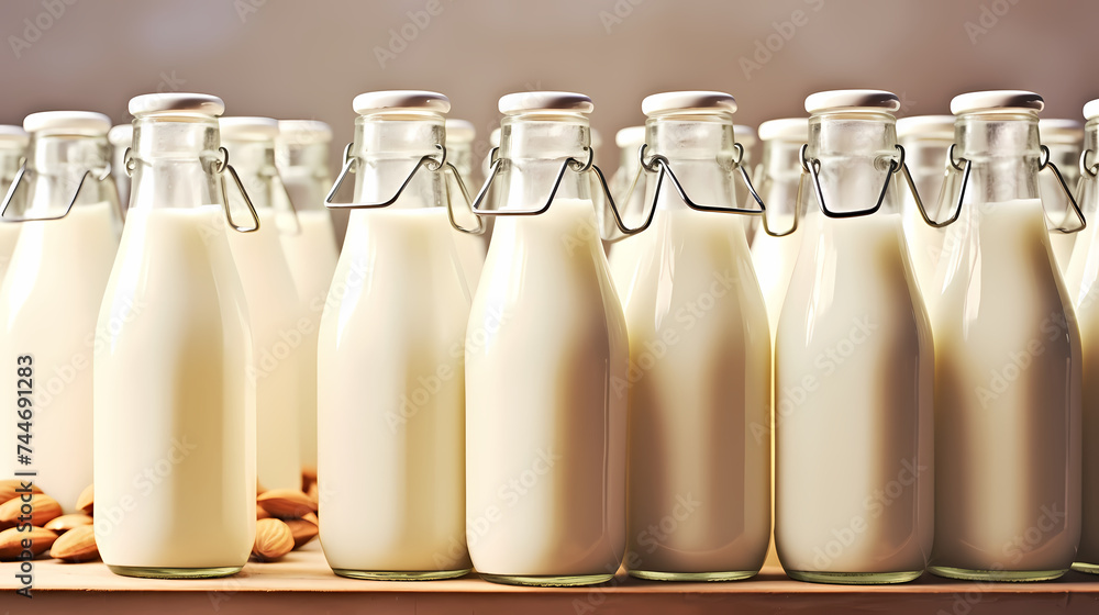 Fresh milk zoom close-up Fresh milk zoom close-up