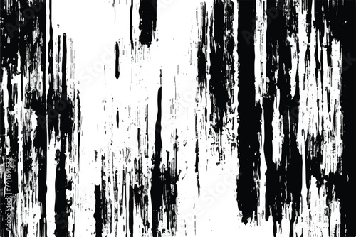 Black Grunge texture. Rough black and white texture vector. Distressed overlay texture. Grunge background. Abstract textured effect. Vector Illustration. Black isolated on white background. EPS10. 
