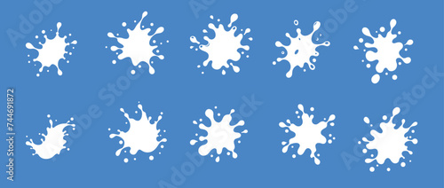 Liquid milk splash