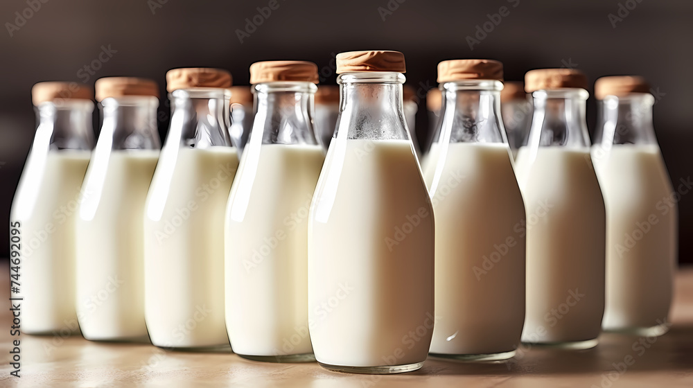 Fresh milk zoom close-up Fresh milk zoom close-up
