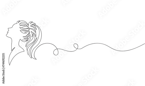 women s day in one single line drawing. simple creative concept. vector eps 10