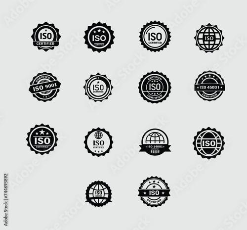 ISO certified label stamp, International Organization for Standardization