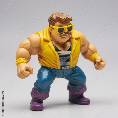 Generic AI generated action Figure of a Muscular Thug