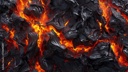 A seamless lava texture background, resembling a celestial explosion, a captivating visual representation of fiery energy. 