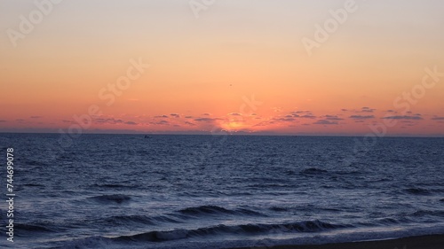 sunset over the sea