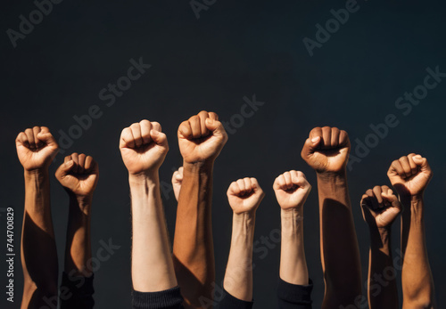 A multi-ethnic protest against oppression, for equality.