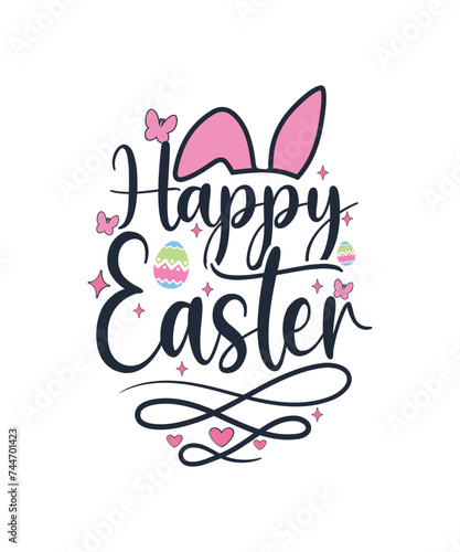 Happy Easter  Happy Easter Day  T Shirt Design.
