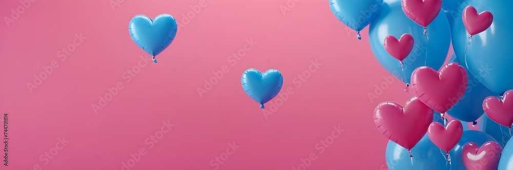 colorful background with balloons