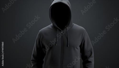 black color hoodie mockup
