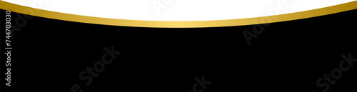 Konstfotografi Black and gold curved gradient border header and footer