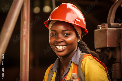 Cropped portrait of an attractive young female construction worker working on site.