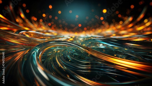 Immerse yourself in a mesmerizing world of light and shadow with this breathtaking swirl of color. Let your imagination run wild as you get lost in this enchanting whirlpool of light and energy.