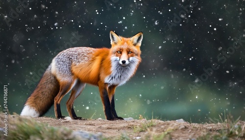red fox in the night © Nayeli