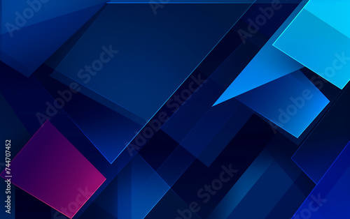 Blue pink geometric abstract background for business.
