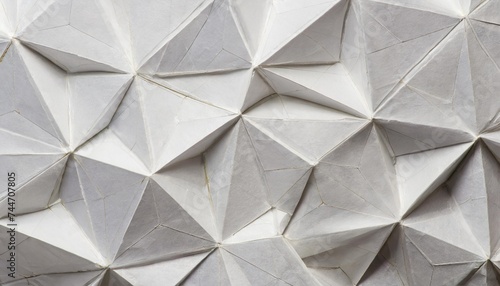 white polygon textured background