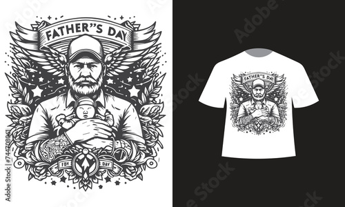 fathers day t-shirt design 2024