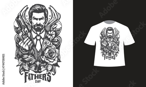 fathers day t-shirt design 2024